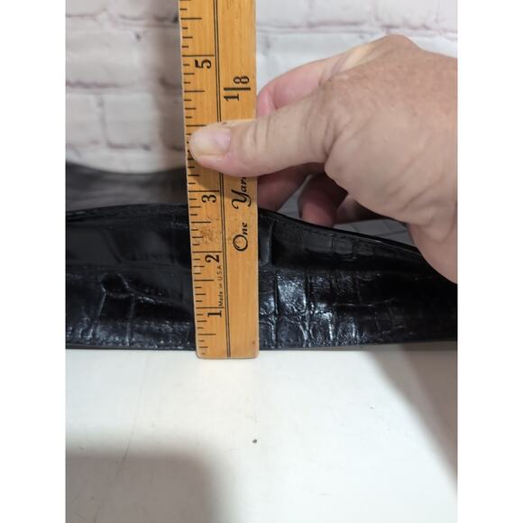 VAGABOND SHOEMAKERS Black Croc Embossed Leather Clutch Pouch Attache EUC - Picture 14 of 14